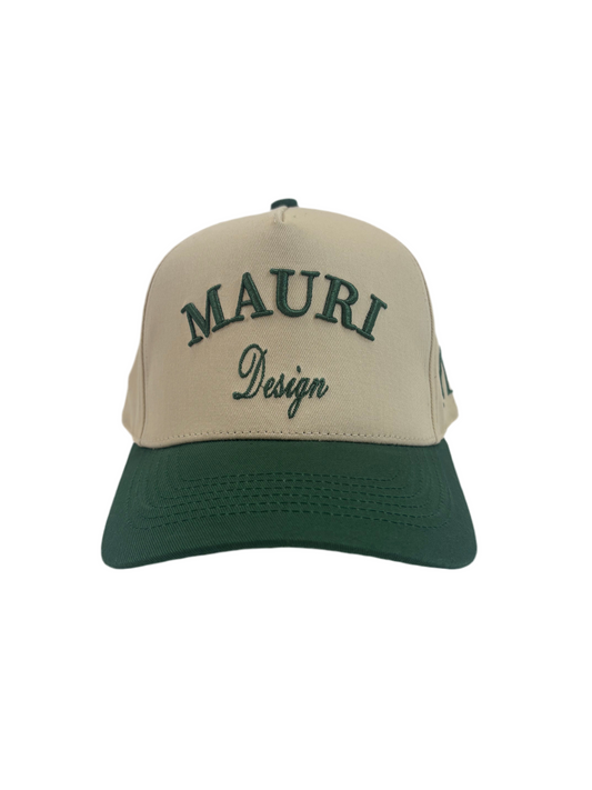 Mauri Cap - Green/Cream