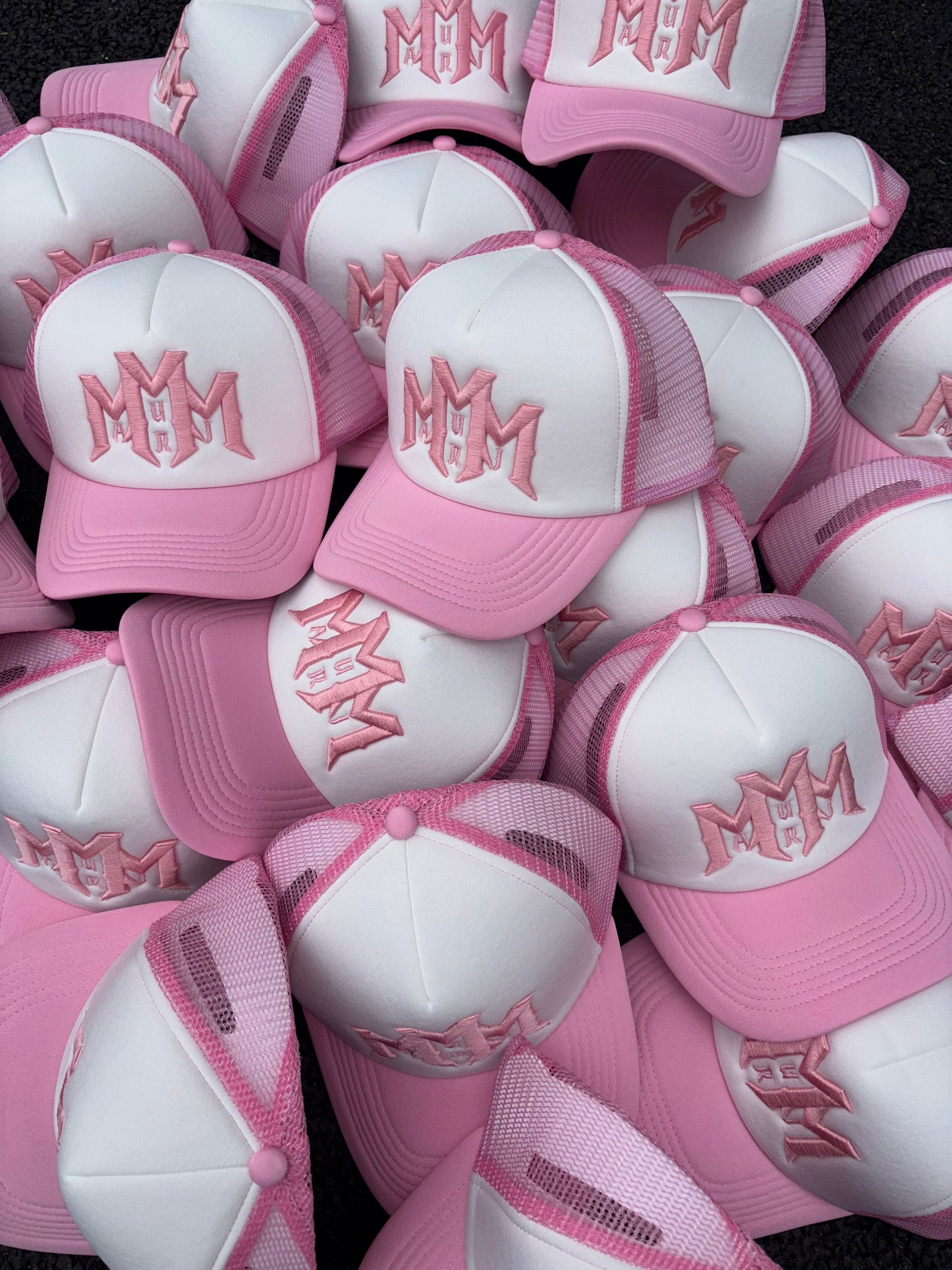 M Trucker Cap - Pink/White