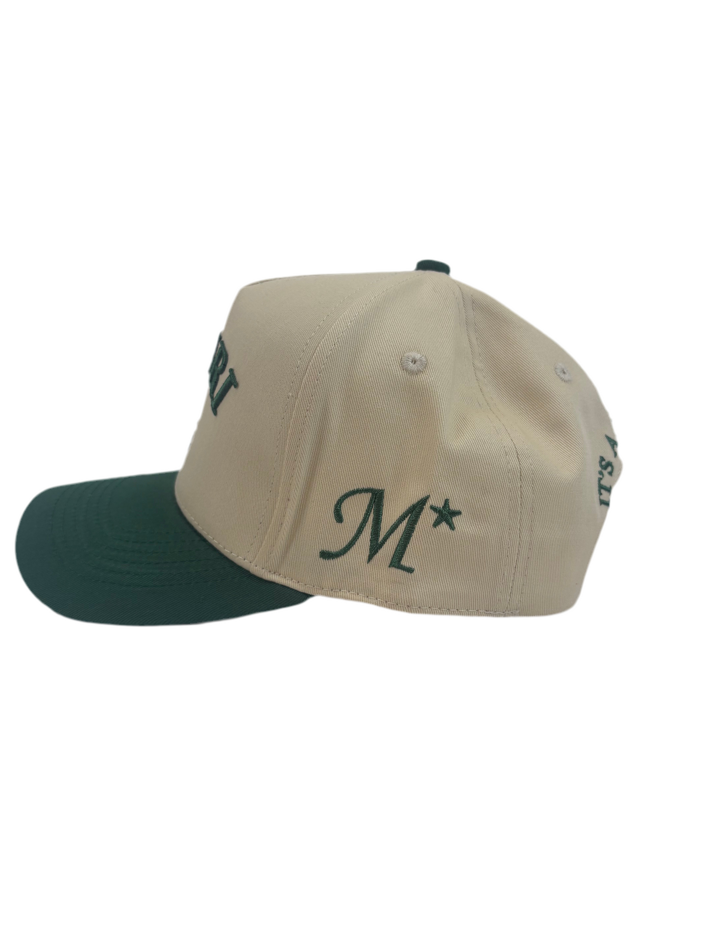 Mauri Cap - Green/Cream