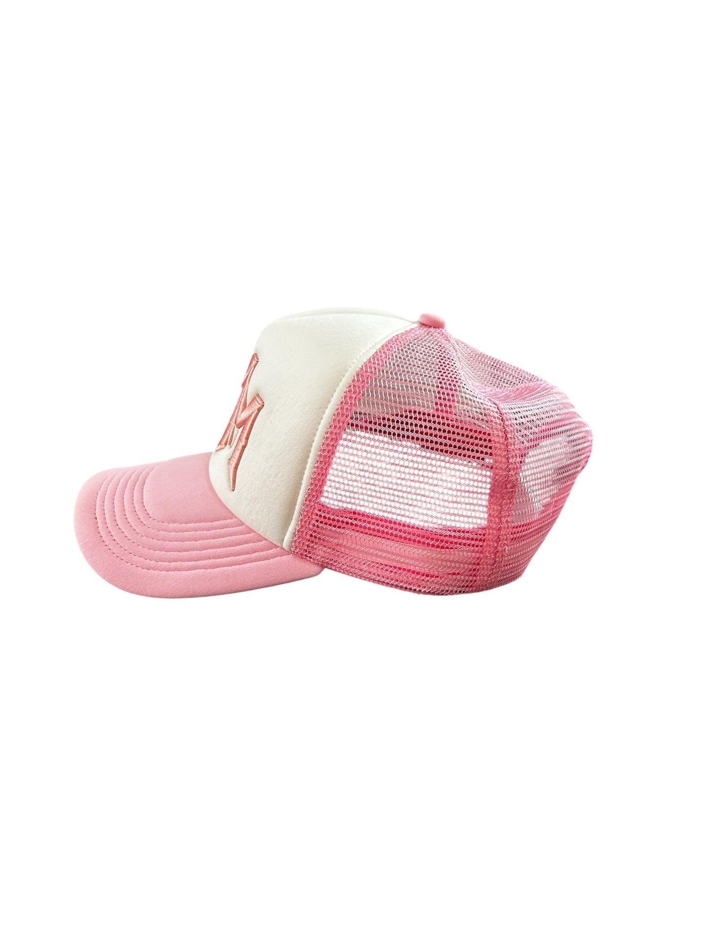 M Trucker Cap - Pink/White