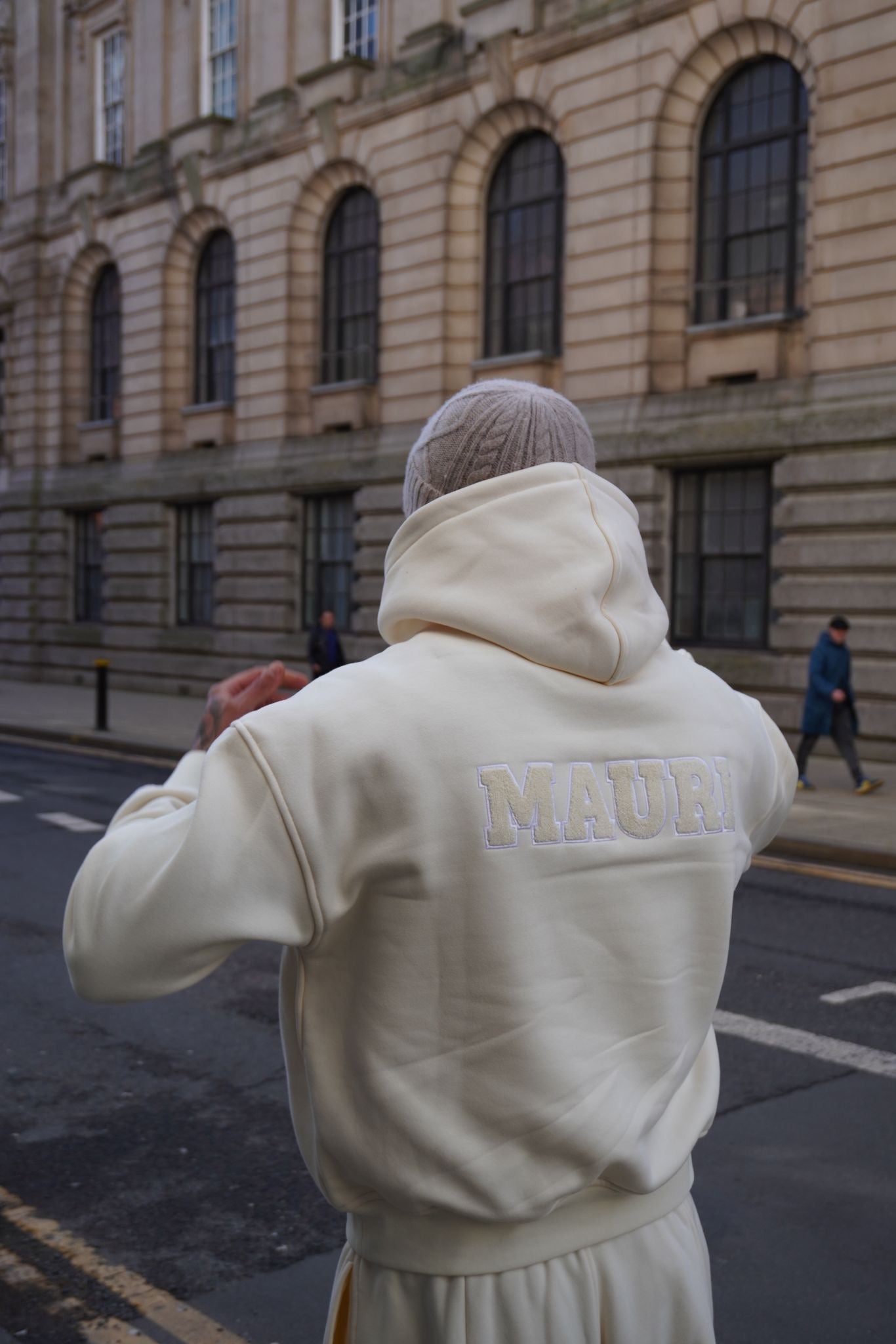 Classic Beige Hoodie - 440GSM Heavyweight Cotton - Relaxed Fit