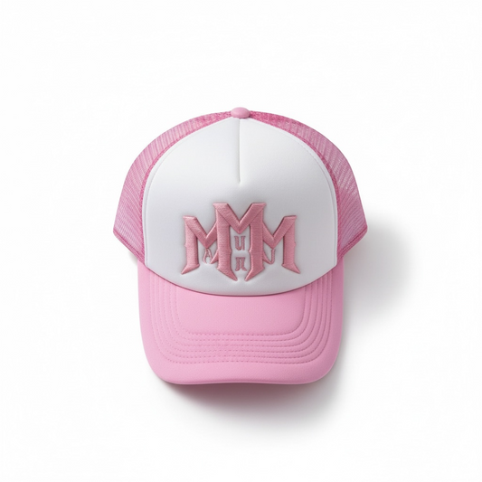 MAURI Trucker Cap - Pink/White