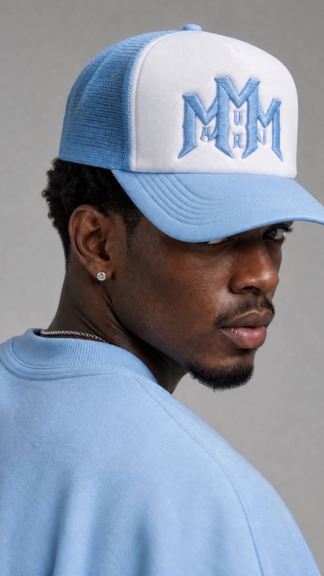 MAURI Trucker Cap - Blue/White