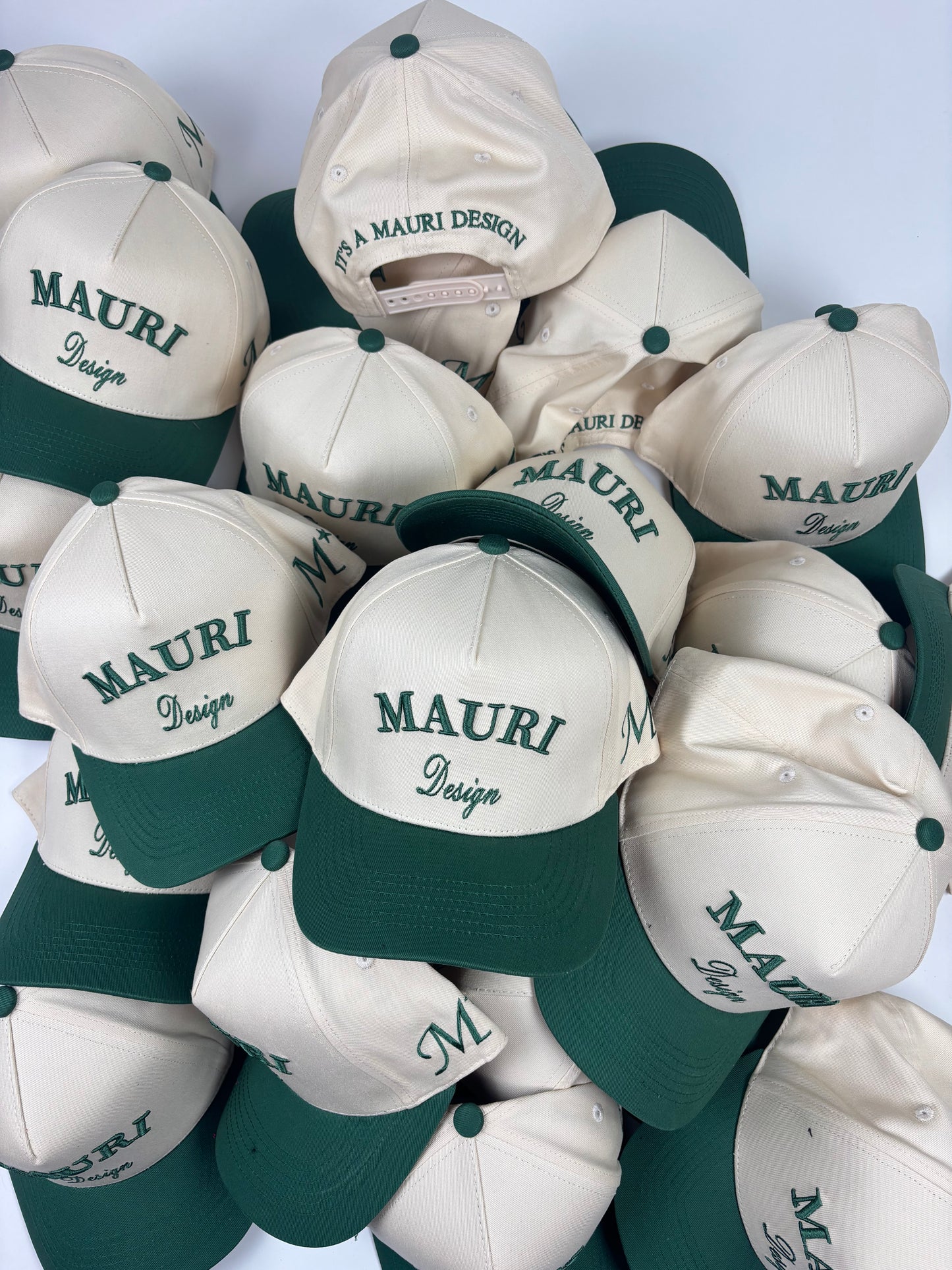 Mauri Cap - Green/Cream